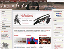 Tablet Screenshot of japan-budo.com